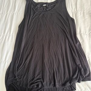Old Navy Luxe Black Relaxed Tank Top